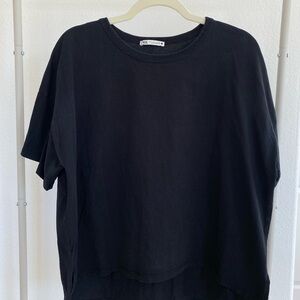 Black Tee Zara Size 7